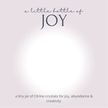 Une petite bouteille de joie - Citrine Crystal Wish Jar 3