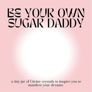 Soyez votre propre papa de sucre - Citrine Crystal Wish Jar 3