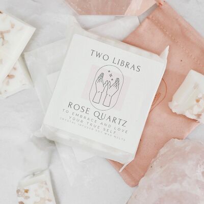 Rose quartz Crystal Infused Wax Melt Bar