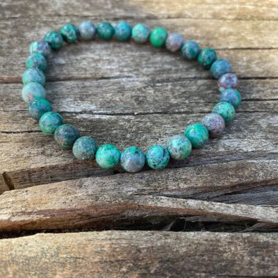 Lithotherapy Elastic Bracelet in African Turquoise
