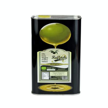 Huile d'olive extra vierge biologique italienne 5 litres Raffaele (Production octobre 2023)