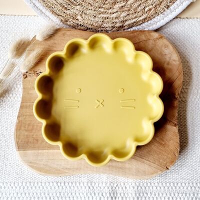Silicone Plate Lion - Yellow