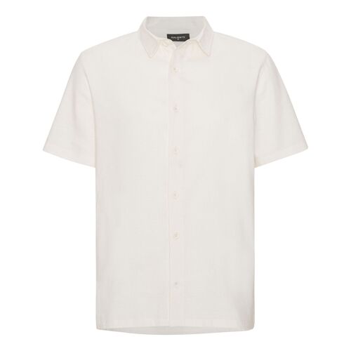 Offwhite short sleeved linen shirt