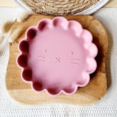 Silicone Plate Lion - Powder Pink