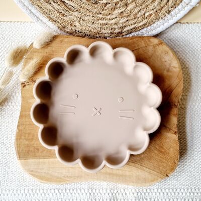 Assiette Silicone Lion - Sable