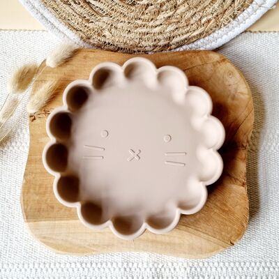 Silicone Plate Lion - Sand