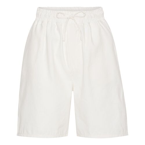 Offwhite linen shorts