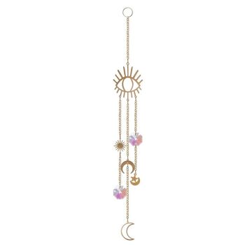 Cristaux colorés Suncatcher Ornement suspendu Carillons éoliens 21