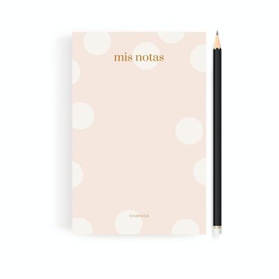 CHARUCA NOTEBOOK. PINK. A6