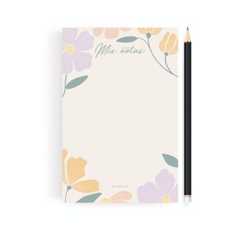 CARNET CHARUCA. FLEURS. A6 1