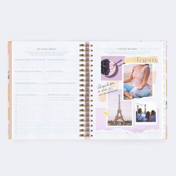 AGENDA CHARUCA VUE QUOTIDIENNE. GRAND JUMBO 23/24. FLEURS. FABRIQUÉ EN ESPAGNE 4