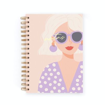 NOTEBOOK A5 CHARUCA. HARD COVER. INSIDE OF DOTS. 15.5X22CM. BOSS.