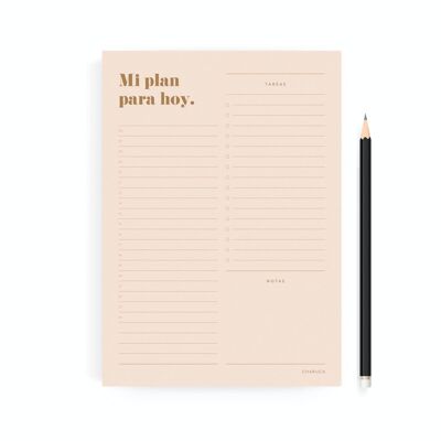 MINIMAL CHARUCA PLANNER. 60 SHEETS. PINK DAILY A5.