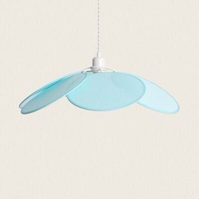 Ledkia Pendant Lamp Sky Blue Kabuki Fabric