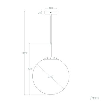 Ledkia Suspension Métal et Verre Yelitza Doré Doré 2