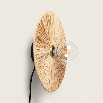 Ledkia Wall Light Raffia Kanga Natural