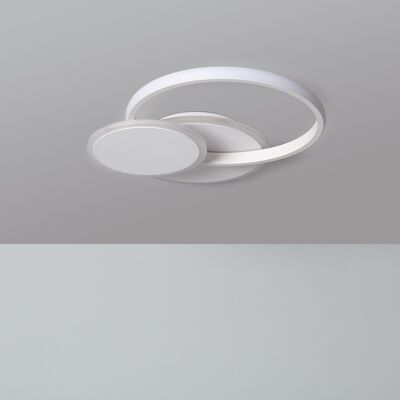 Ledkia Plafón LED 30W Metal Eklips Berno Blanco Cálido 3000K