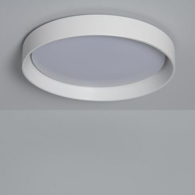 Ledkia LED ceiling light 30W Circular Metal Ø550 mm CCT Selectable Big Broadway White