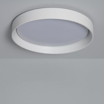 Ledkia Plafonnier LED 30W Circulaire Métal Ø550 mm CCT Sélectionnable Big Broadway Blanc 1