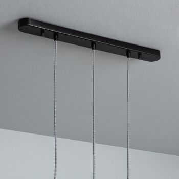 Ledkia Suspension Bois et Métal Klarhet Noir 8