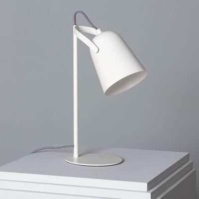 Lampe Flexo de bureau en métal blanc Orfeo Ledkia