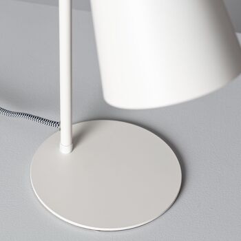Lampe Flexo de bureau en métal blanc Orfeo Ledkia 6