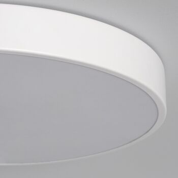 Ledkia Plafonnier LED 30W Circulaire Métal Ø400 mm CCT Sélectionnable Hidria Blanc 3