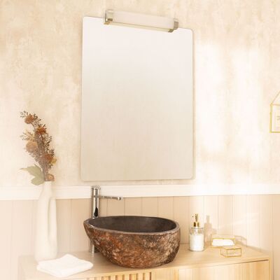 Ledkia Applique Salle de Bain Miroir Vault 9W Argent