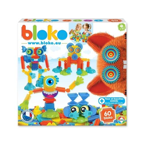 Coffret 60 Bloko Construction De Monstres - Jeu de Construction 1er Age - Dès 12 Mois - 503559