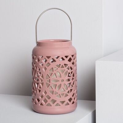 Ledkia Table Lamp with Portable LED Candle Renoir Pink