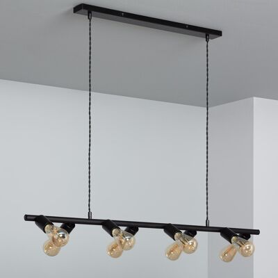 Ledkia Lámpara Colgante Metal Garland Negro