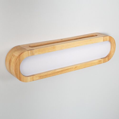 Ledkia Aplique de Pared LED 12W de Madera Egil Blanco Cálido 2700K