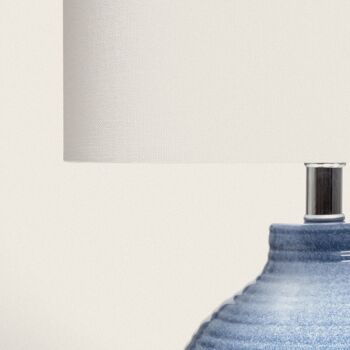 Lampe de table en céramique Ledkia Botijo bleu foncé 6