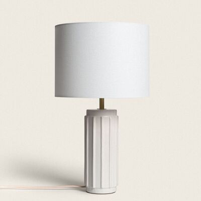 Ledkia White Corbusier Ceramic Table Lamp