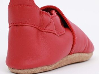 Chaussure Simple à Semelle Souple Rouge 3