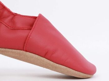 Chaussure Simple à Semelle Souple Rouge 4