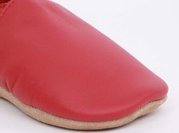 Chaussure Simple à Semelle Souple Rouge 6