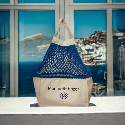 Netztasche My little bazaar M Blau