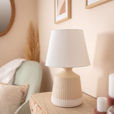 Ledkia Ceramic Table Lamp Balteze White