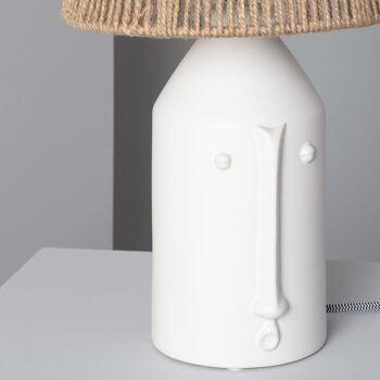 Lampe de table en céramique Ledkia Bakamba Blanc 5