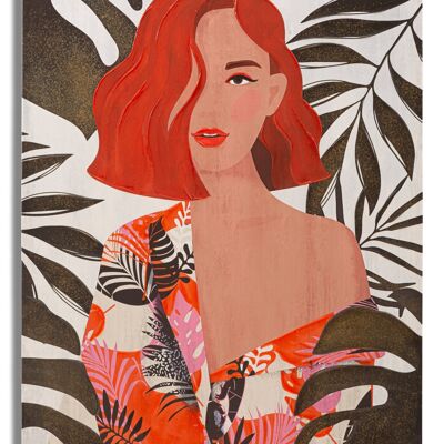 IMPRESSION AVEC PEINTURE LADY JUNGLE -A- 80X2,8X120 D032236000A