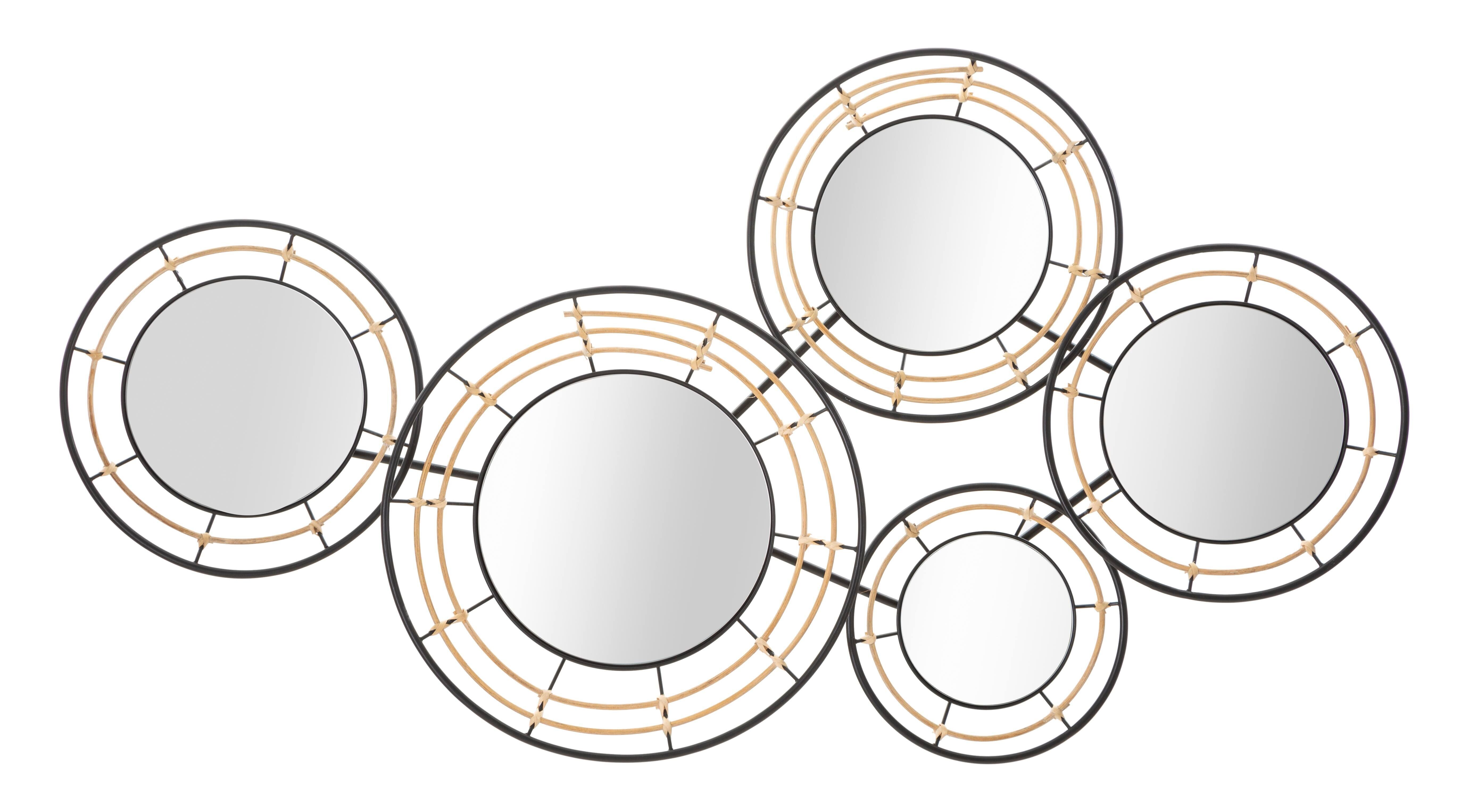 PANNELLO PARETE IN FERRO CON SPECCHI PORTO CM 111X9,5X59 D323100000