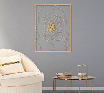 PANNEAU MURAL EN FER MAINS SUR FACE CM 60X1X80 D323430000 5