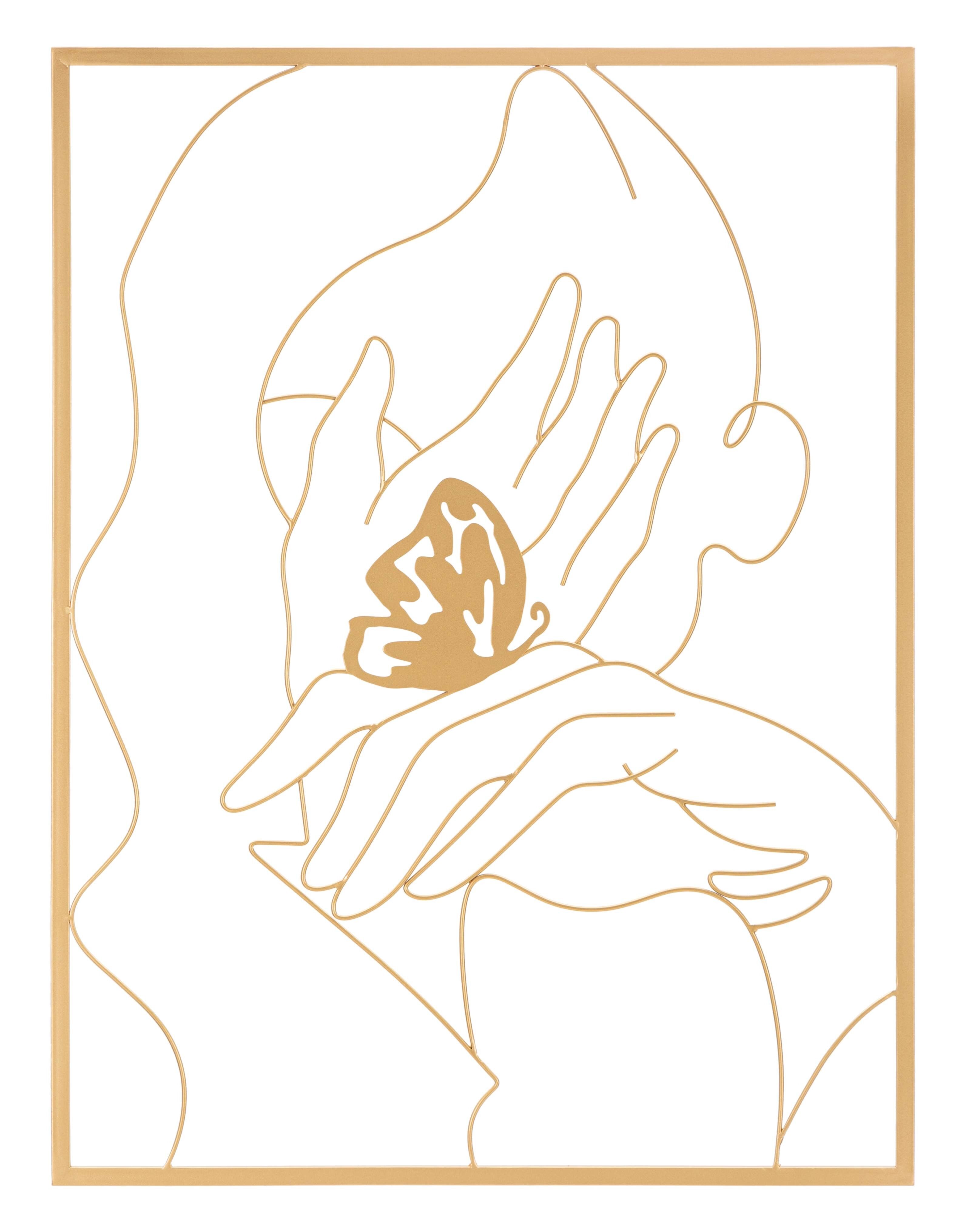 IRON WALL PANEL HANDS ON FACE CM 60X1X80 D323430000