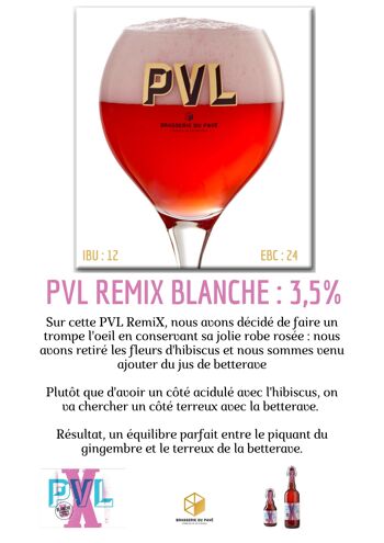 BIERE PVL EDITION REMIX - BLANCHE 33 cl 2