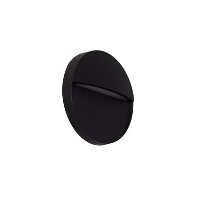 Ledkia Outdoor Beacon LED 4W Circular Wall Surface Black Jade Neutral White 4000K