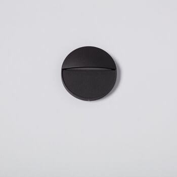 Ledkia Balise Extérieure LED 4W Surface Murale Circulaire Noir Jade Blanc Neutre 4000K 3