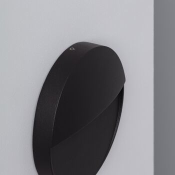 Ledkia Balise Extérieure LED 4W Surface Murale Circulaire Noir Jade Blanc Neutre 4000K 4
