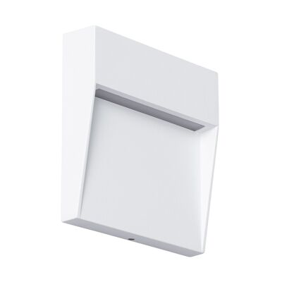 Ledkia Outdoor Beacon LED 4W Surface Wall Square White Jade Warm White 2700K