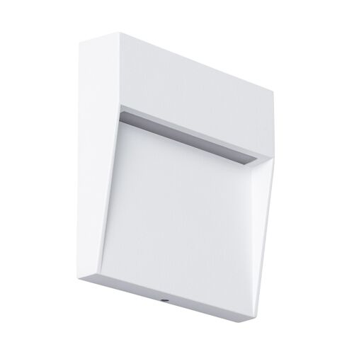 Ledkia Baliza Exterior LED 4W Superficie Pared Cuadrado Blanco Jade Blanco Neutro 4000K